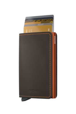 Secrid Slimwallet Matte truffle & orange